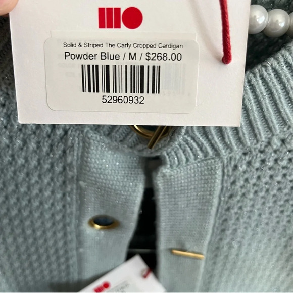 Solid & Striped Carly Cropped Cardigan & Ronnie Mini Skirt Crochet Set - Picture 4 of 5